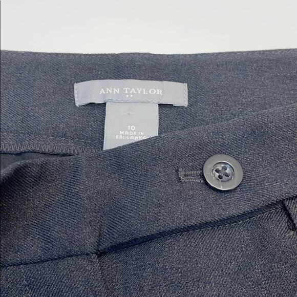 ANN TAYLOR Womens 10 Charcoal Gray Capri Pants - Picture 3 of 4